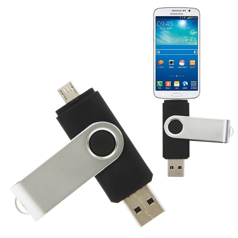 Wholesale 2 in 1 OTG USB Flash Drive 128GB 64GB 32GB 16GB 8GB Pen drive Smart Phone External Storage Pen Drive Android USB Stick - Progamingparts